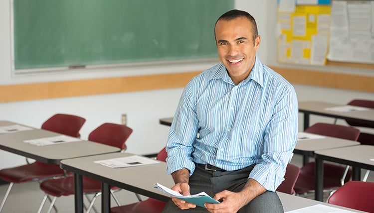 Teacher in classroom